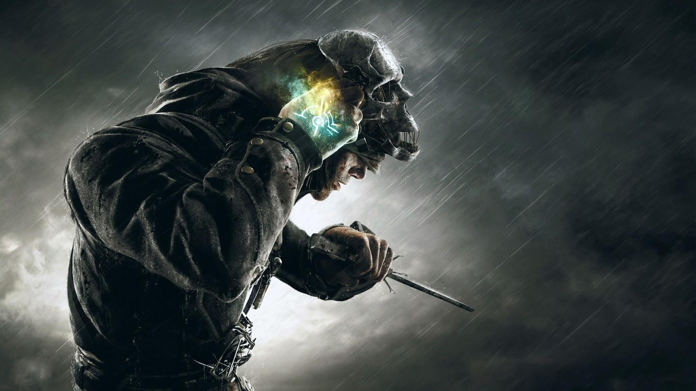Dishonored Corvo Skull Mask - Dishonored 2 Background 1080p , HD Wallpaper & Backgrounds
