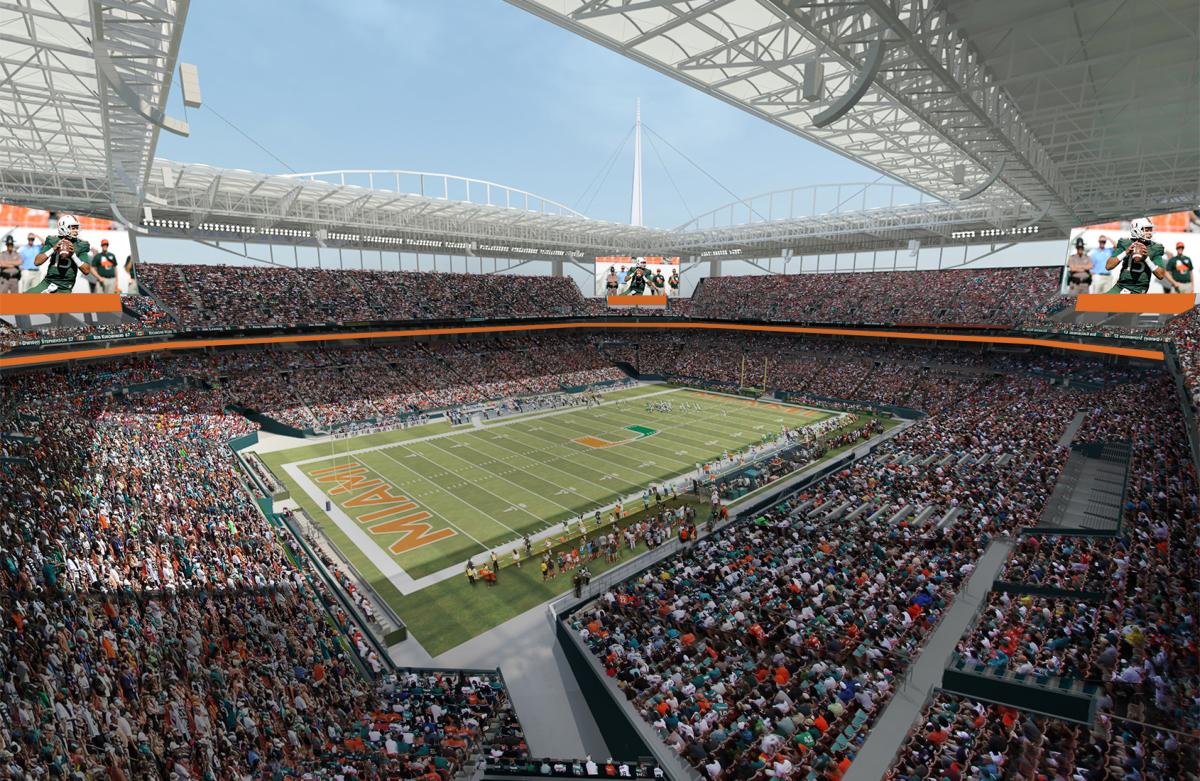 Miami Dolphins Stadium Wallpaper - Hard Rock Stadium Hd Wallpaper Hard Rock Stadium Hurricanes 1145291 Hd Wallpaper Backgrounds Download