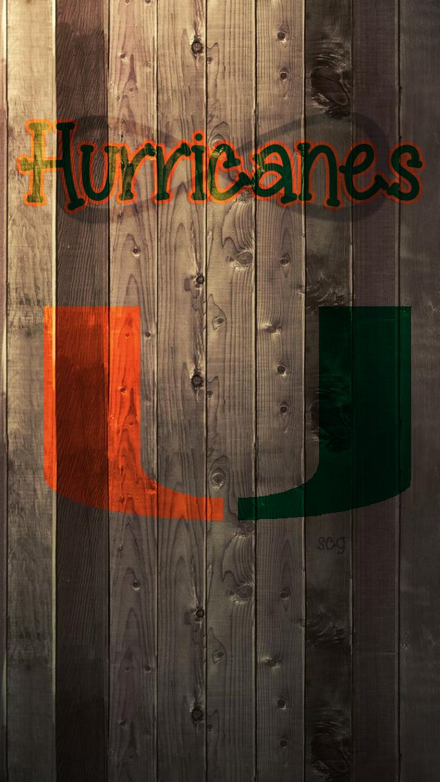 Miami Hurricanes - University Of Miami Iphone , HD Wallpaper & Backgrounds
