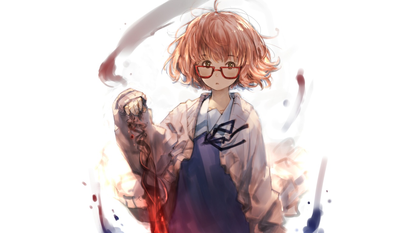 Brown Eyes Brown Hair Glasses Gorilla Kuriyama Mirai Kuriyama