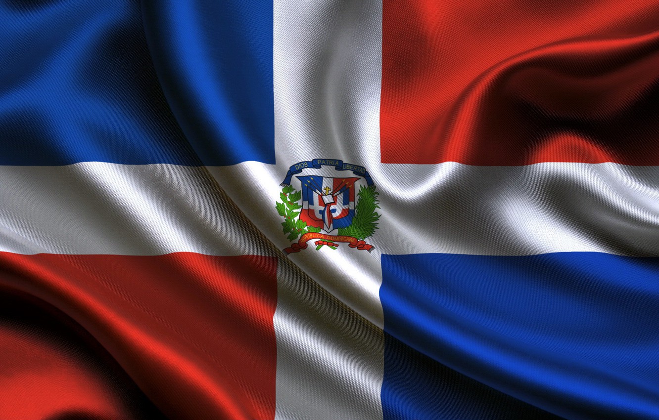 Photo Wallpaper Flag, Flag, Republic, Dominican, Dominican - Dominican Republic Flag Wallpaper Iphone , HD Wallpaper & Backgrounds
