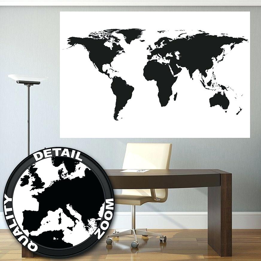 Weltkarte - Map Of The World Black And White , HD Wallpaper & Backgrounds