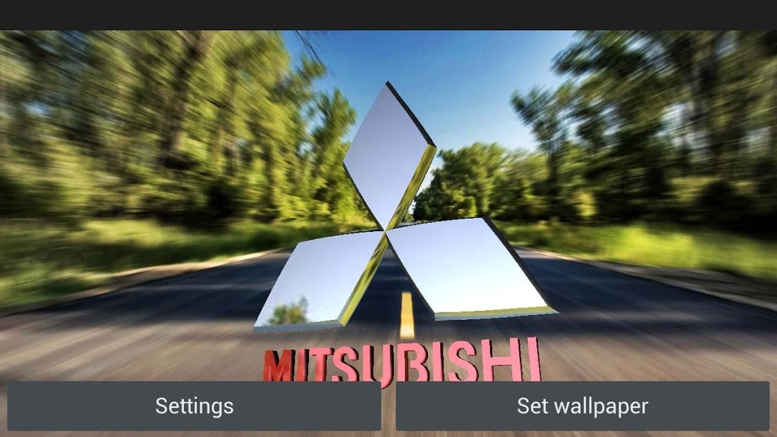 3d Mitsubishi Logo Hd Lwp , HD Wallpaper & Backgrounds
