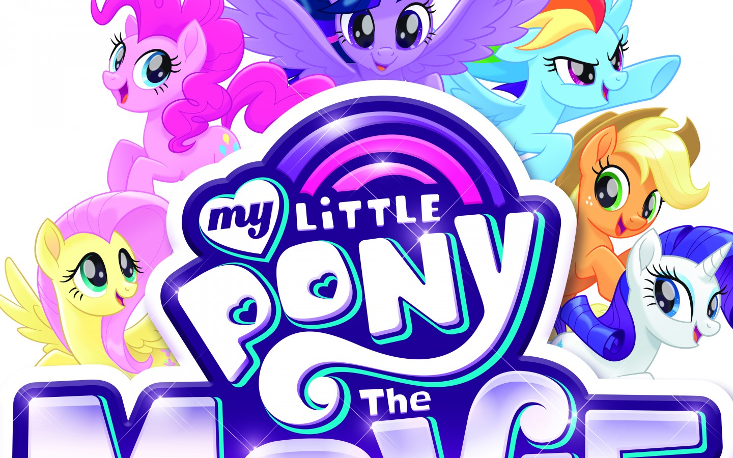 Download Fluttershy, My Little Pony Wallpaper - My Little Pony The Movie 2017 Logo , HD Wallpaper & Backgrounds