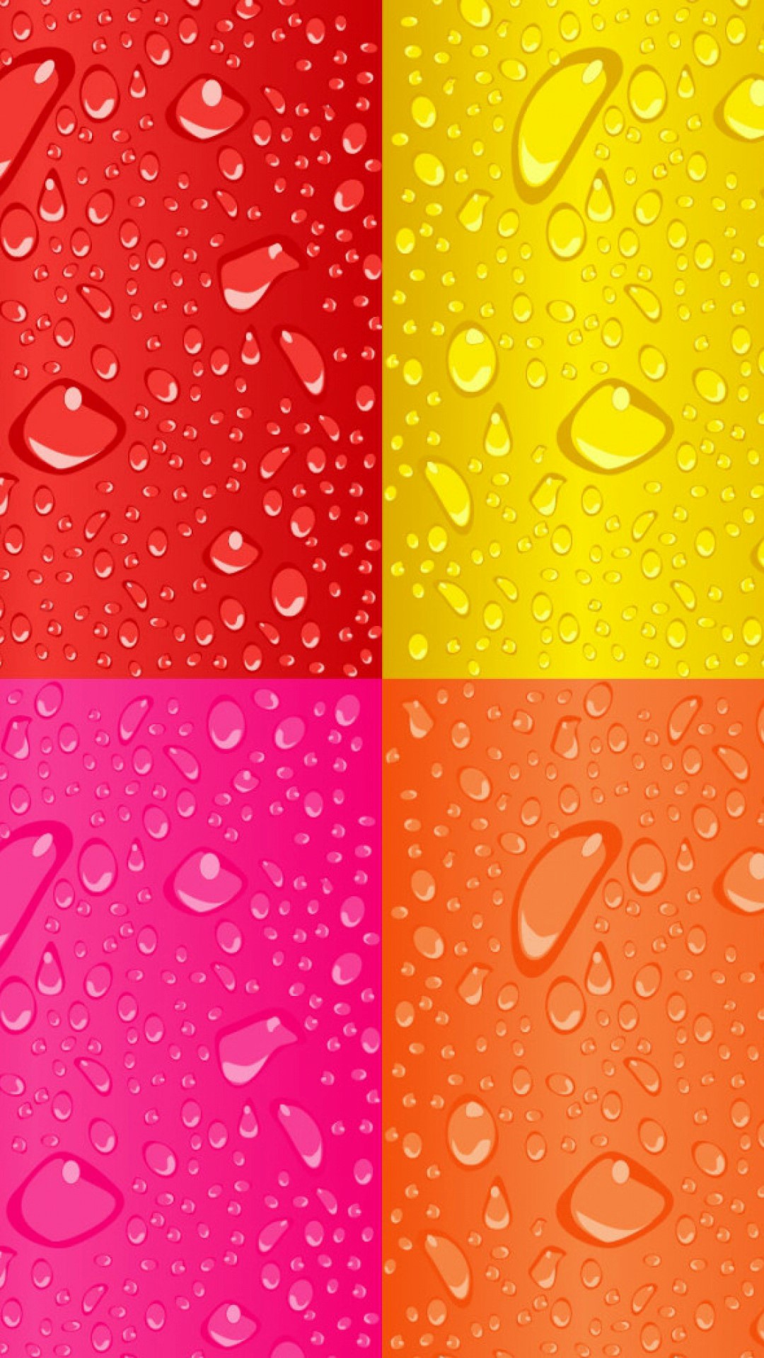 Vermelho Amarelo Roxo Laranja Squares Dew Drops Android - Multi Colour Wallpaper Hd , HD Wallpaper & Backgrounds