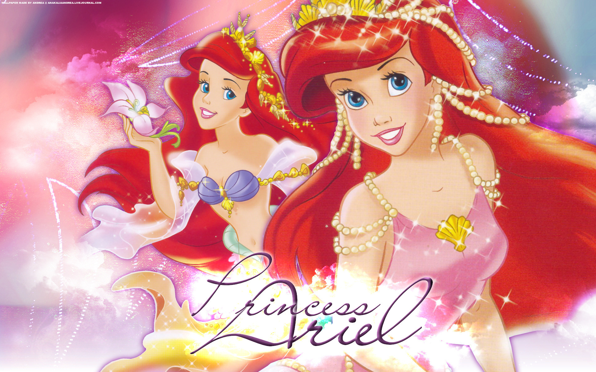 Ariel Princess Disney Keyword Classic Photos - Disney Princess Wallpaper Ariel , HD Wallpaper & Backgrounds
