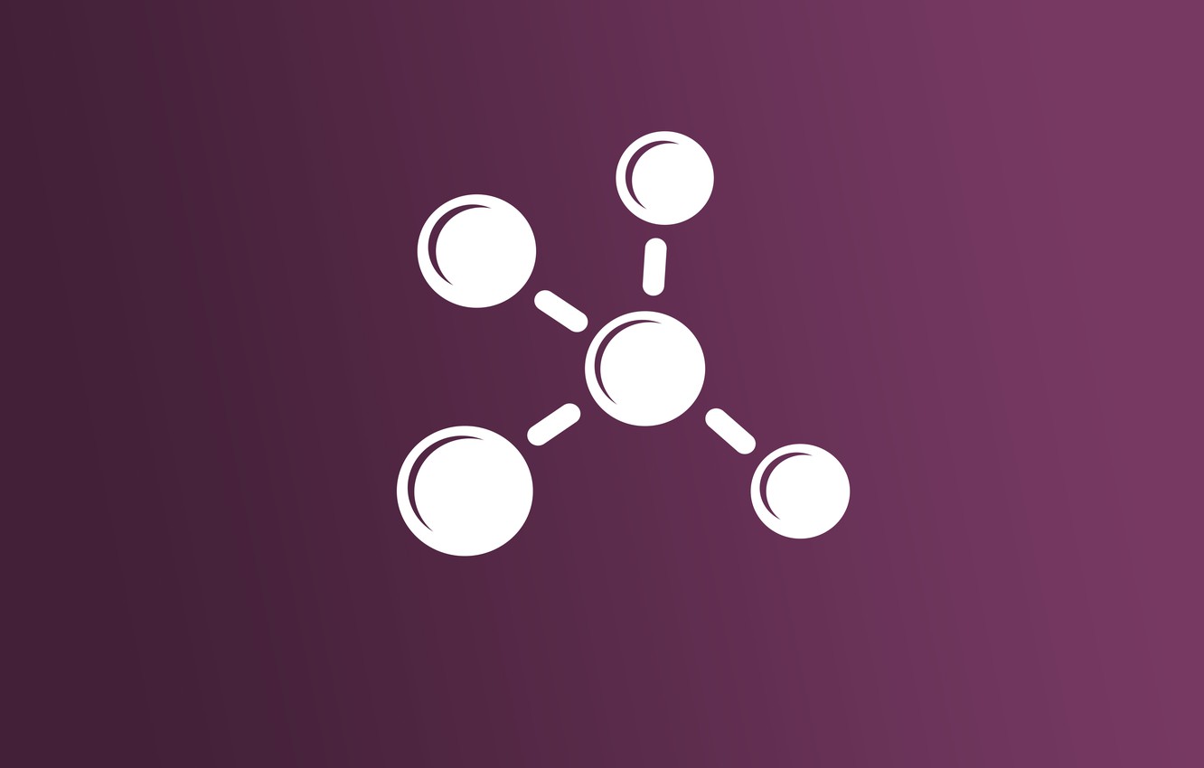 Photo Wallpaper Minimalism, Formula, Chemistry, Molecule - Химия Минимализм , HD Wallpaper & Backgrounds