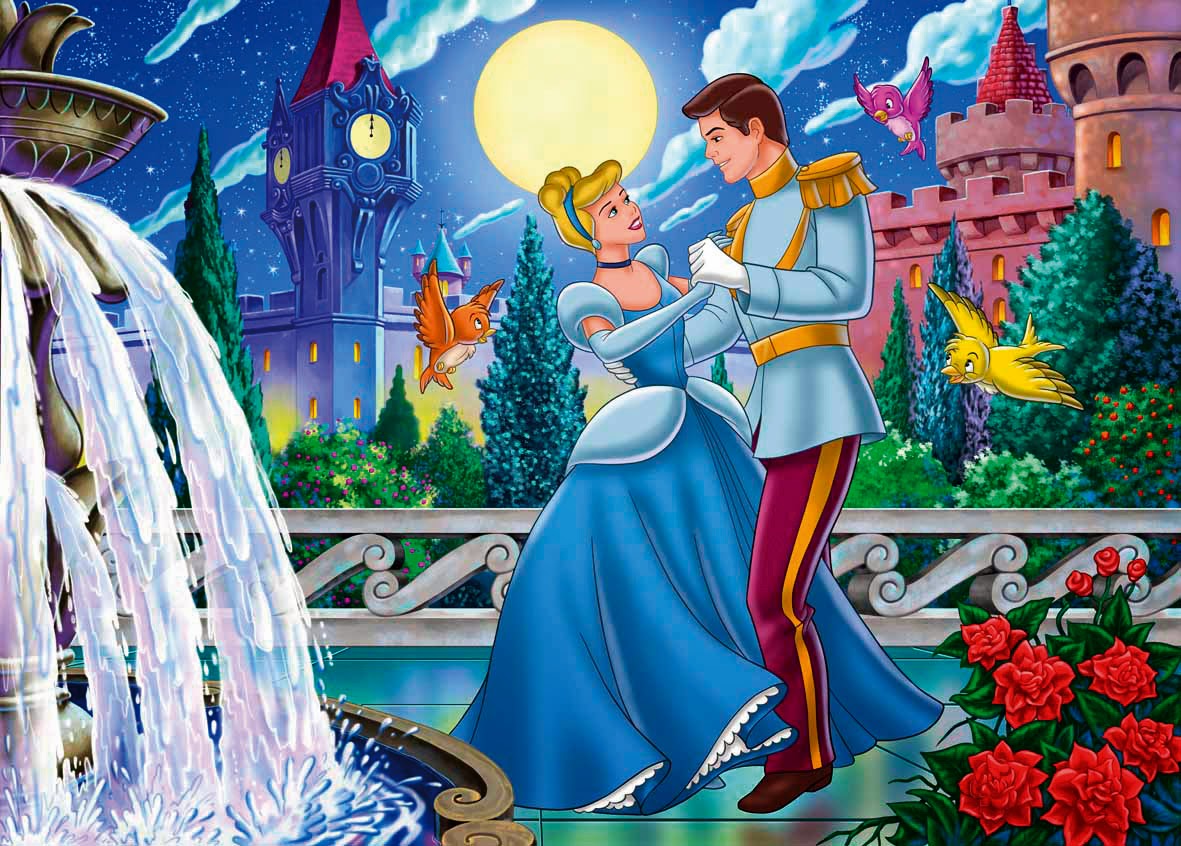 Disney Princess Cinderella And Disney Prince Charming - Cinderella With Prince Charming , HD Wallpaper & Backgrounds