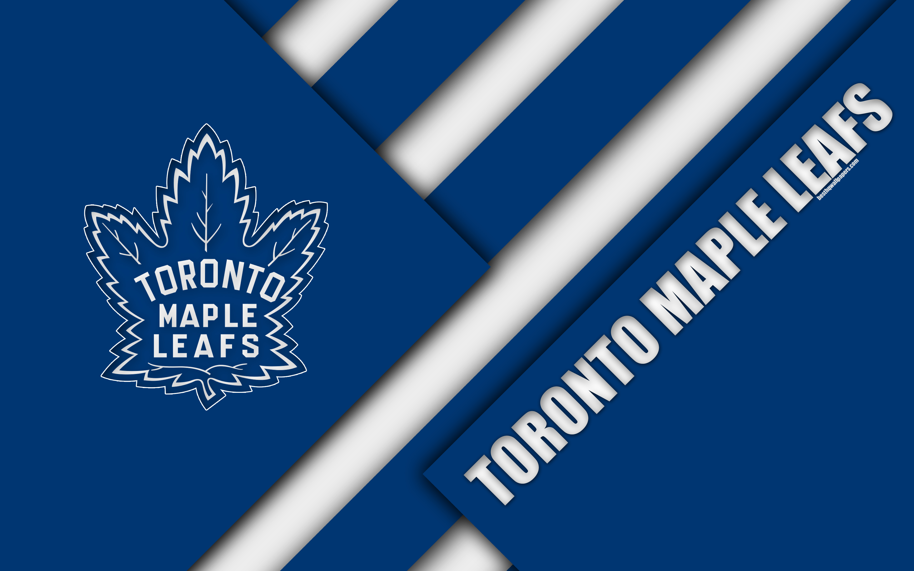 Toronto Maple Leafs, 4k, Material Design, Logo, Nhl, - Toronto Maple Leafs 4k Logo , HD Wallpaper & Backgrounds
