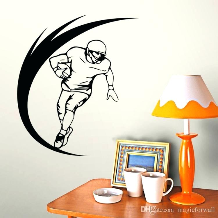 Rugby Boy Wall Stickers Boys Bedroom Background Decals - Dibujo Para Paredes Deportes , HD Wallpaper & Backgrounds