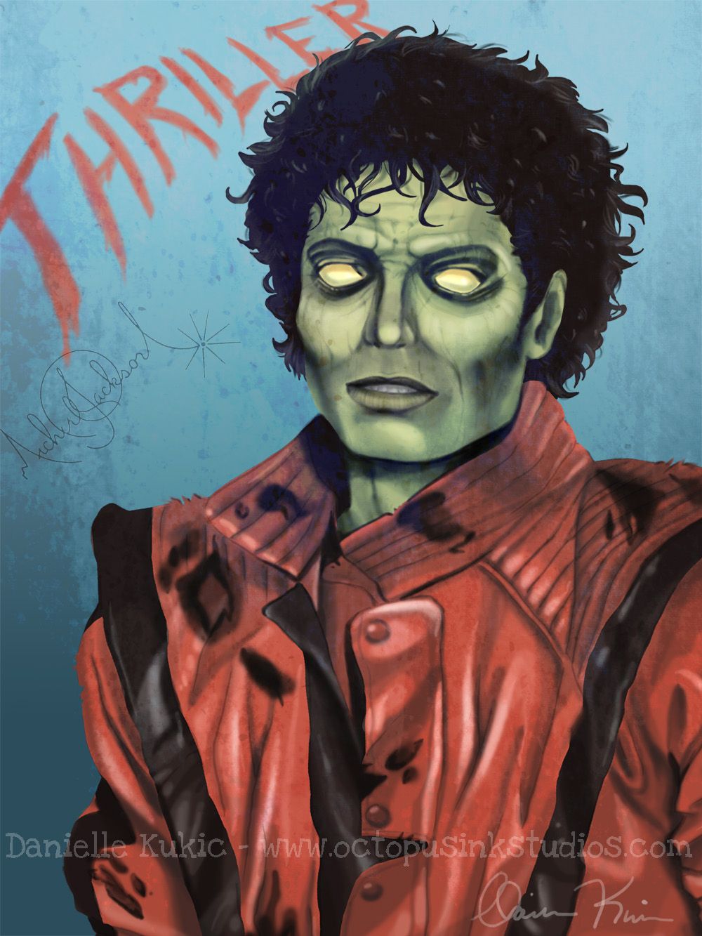 Michael Jackson Thriller Wallpaper - Michael Jackson Thriller Art , HD Wallpaper & Backgrounds