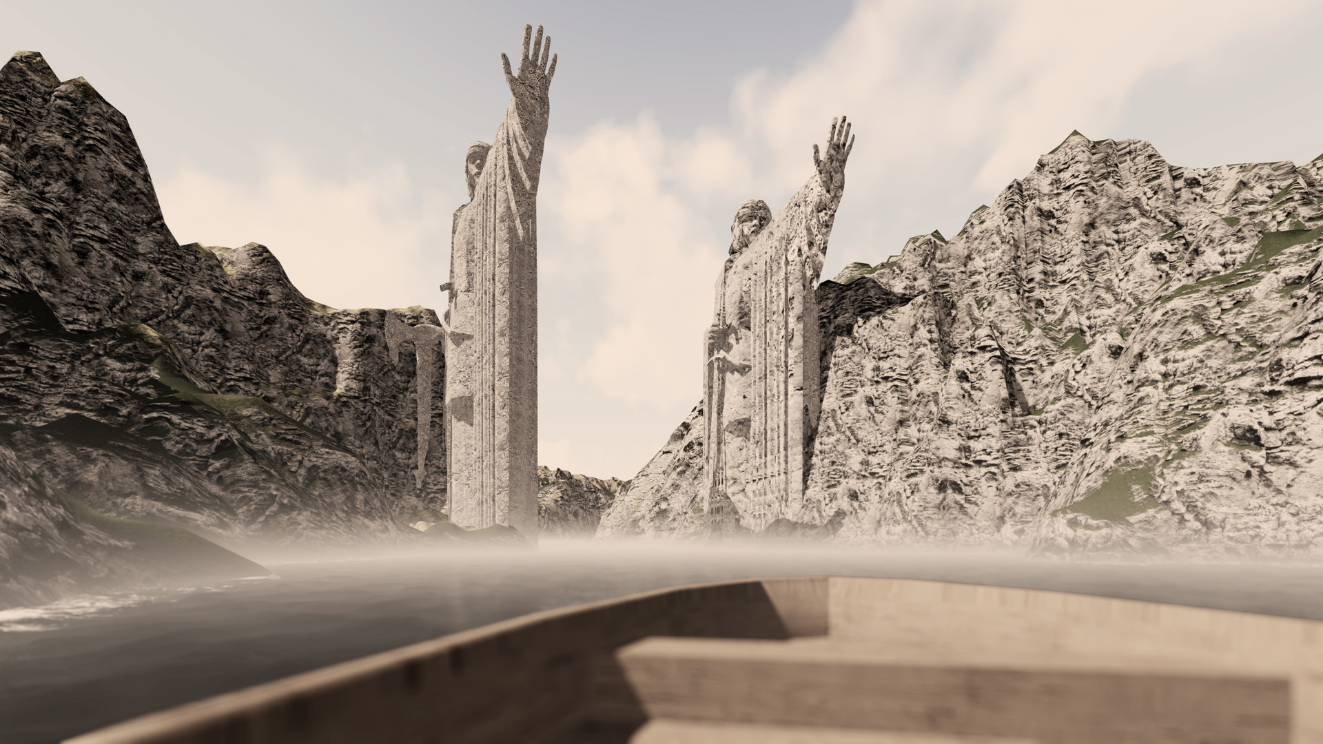 Argonath - Ruins , HD Wallpaper & Backgrounds