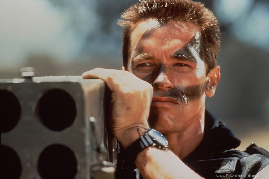 Arnold Schwarzenegger, Arnold Schwarzenegger, Commando, - Arnold Schwarzenegger Commando , HD Wallpaper & Backgrounds