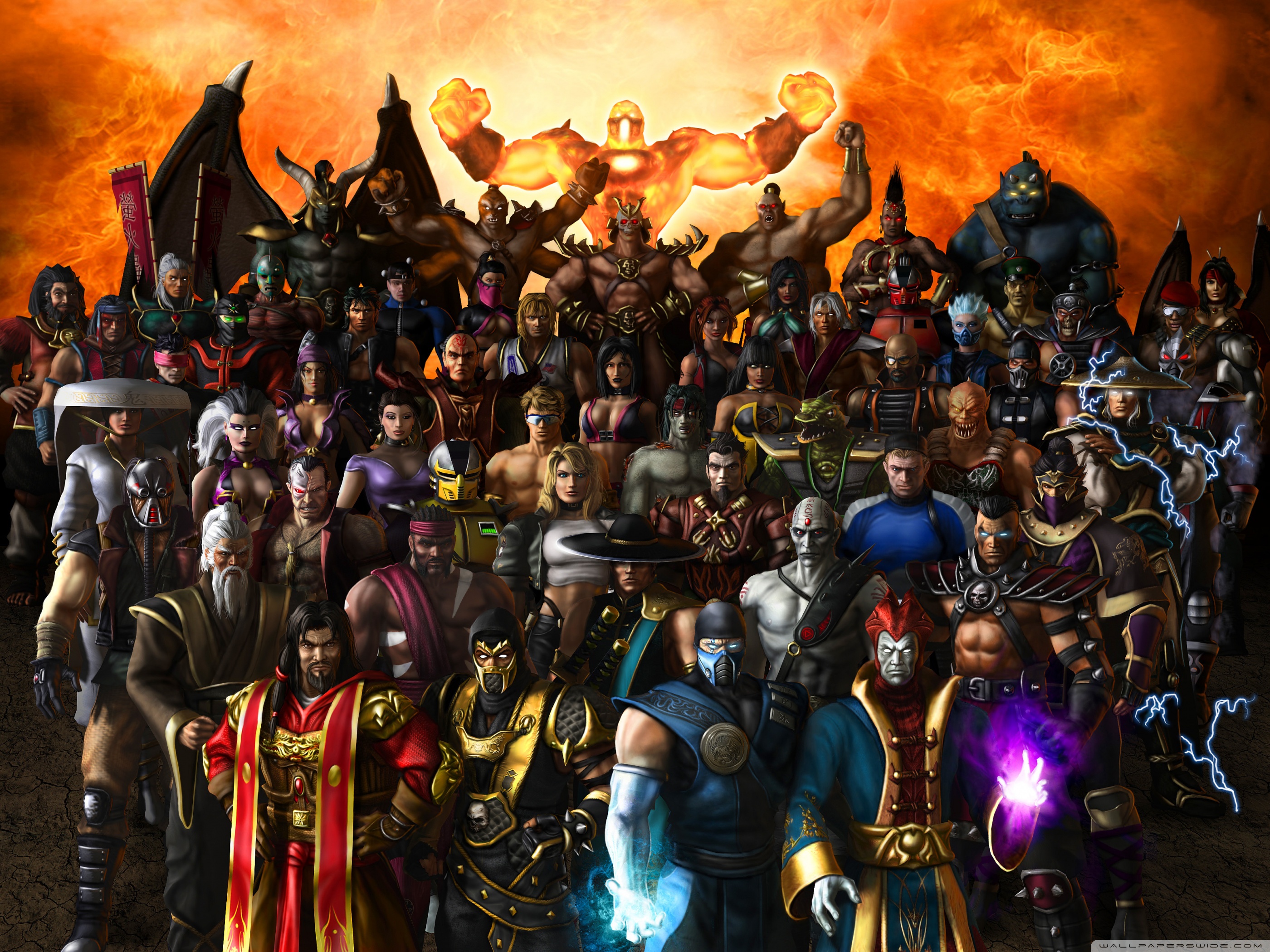 Download Wallpaper - Mortal Kombat Armageddon , HD Wallpaper & Backgrounds