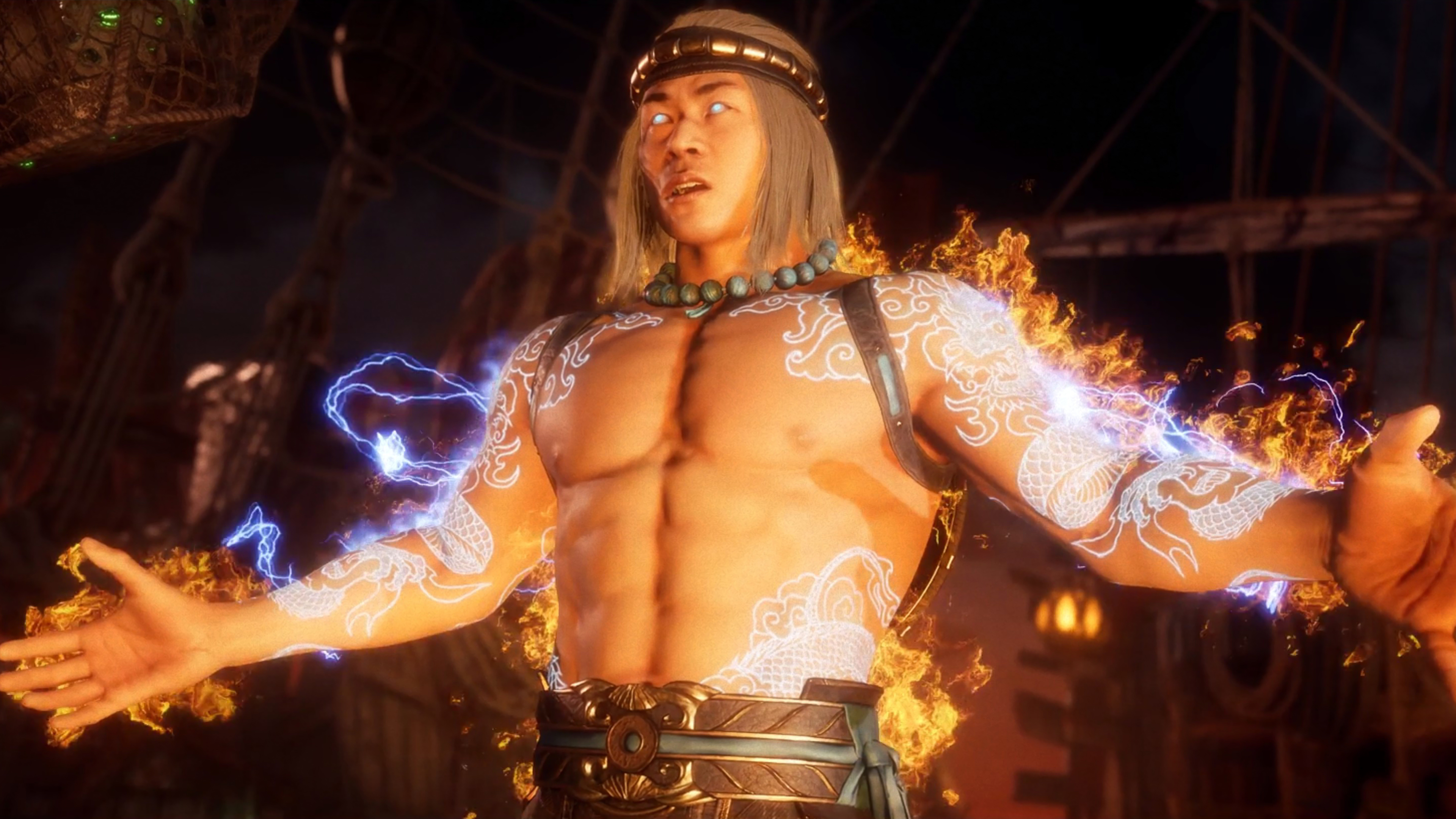 4k - Mortal Kombat 11 Fire God Liu Kang , HD Wallpaper & Backgrounds