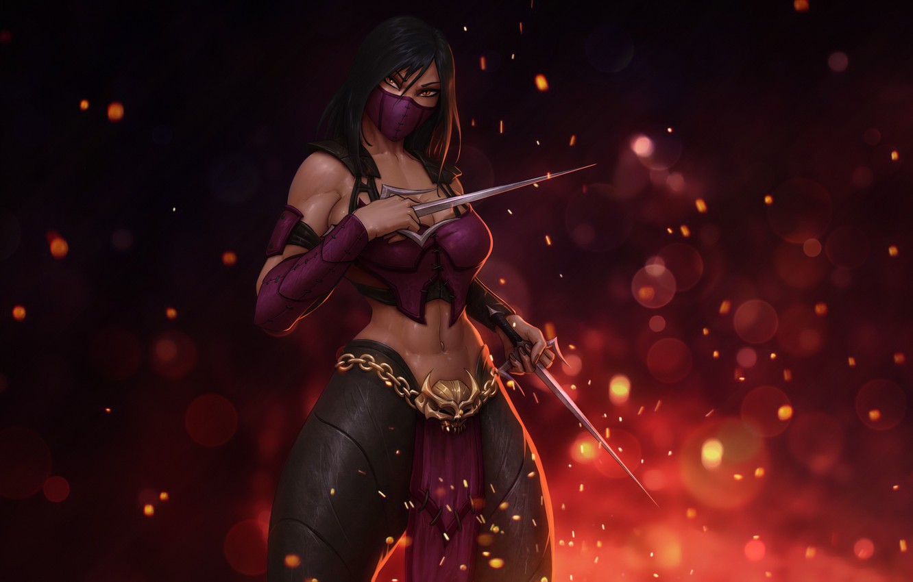 Photo Wallpaper The Game, Background, Sparks, Fantasy, - Mortal Kombat