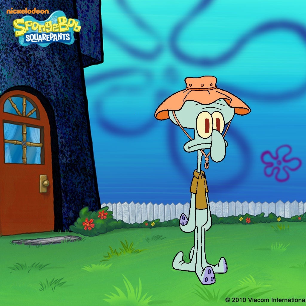 Squidward Quincy Tentacles Ipad Wallpaper - Squidward With A Hat , HD Wallpaper & Backgrounds