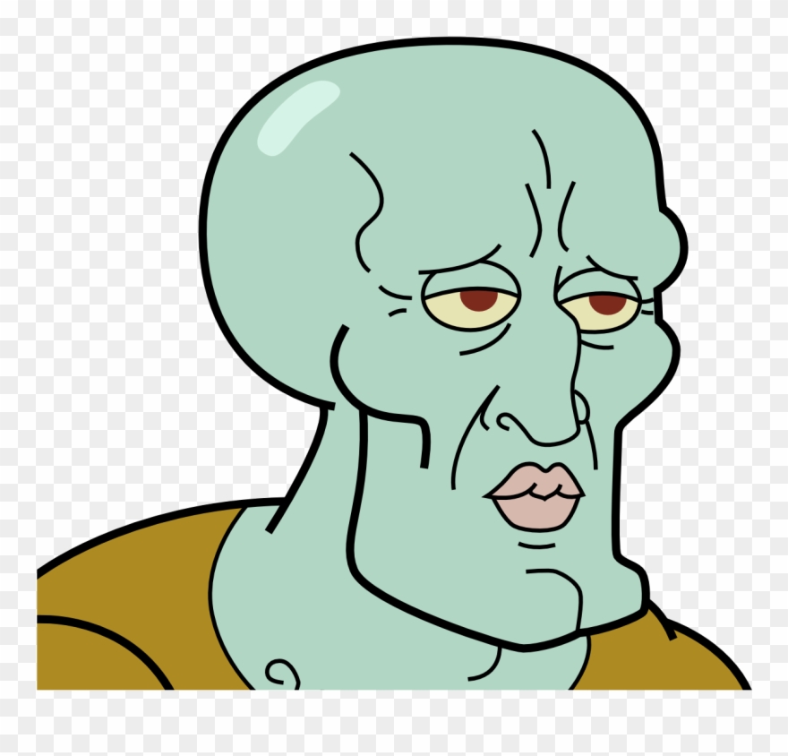 Handsome Squidward Clipart - Handsome Squidward Png , HD Wallpaper & Backgrounds