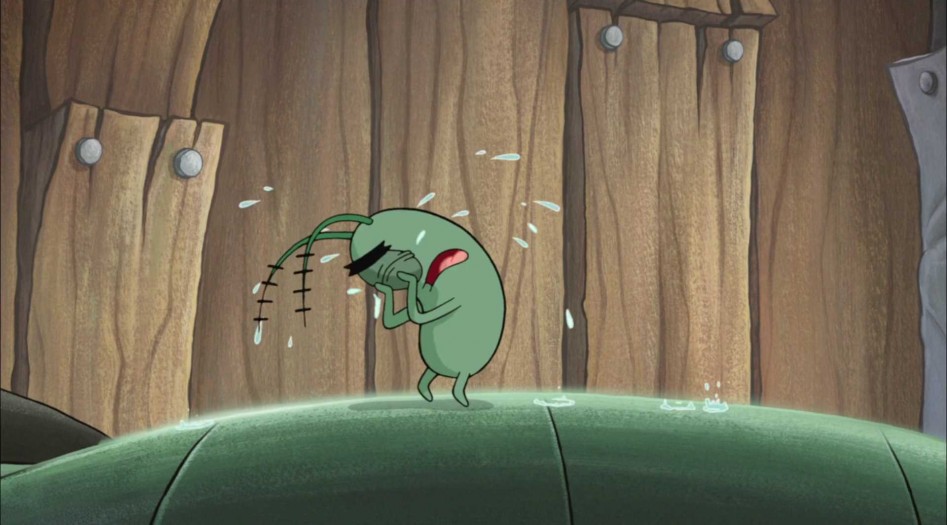 Is This Your First Heart - Plankton From Spongebob Sad , HD Wallpaper & Backgrounds