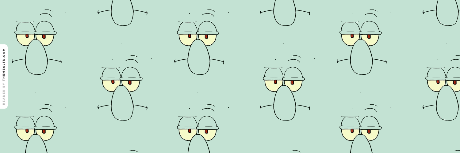 Spongebob Wallpaper - Squidward Twitter Header , HD Wallpaper & Backgrounds