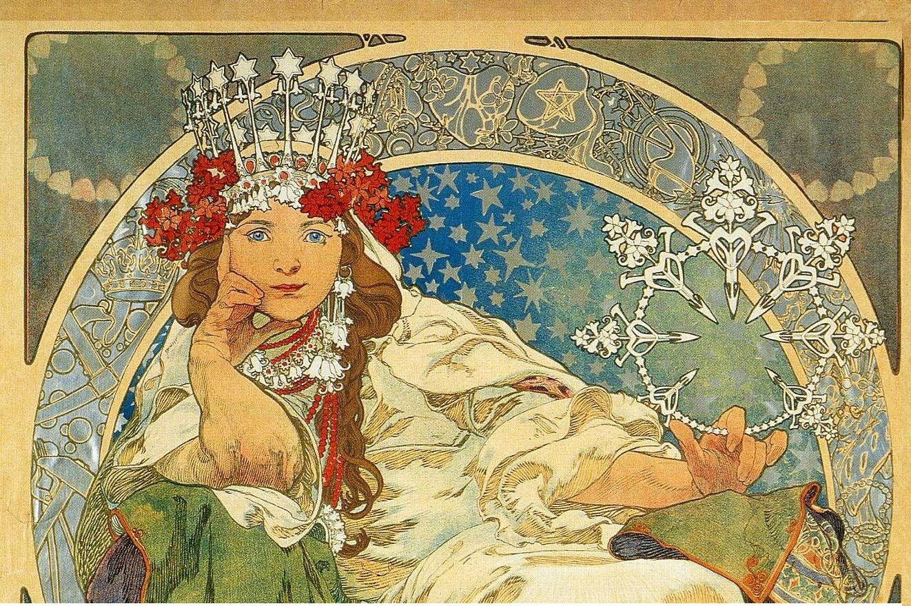 Alphonse Mucha Wallpapers - Princess Hyacinth , HD Wallpaper & Backgrounds