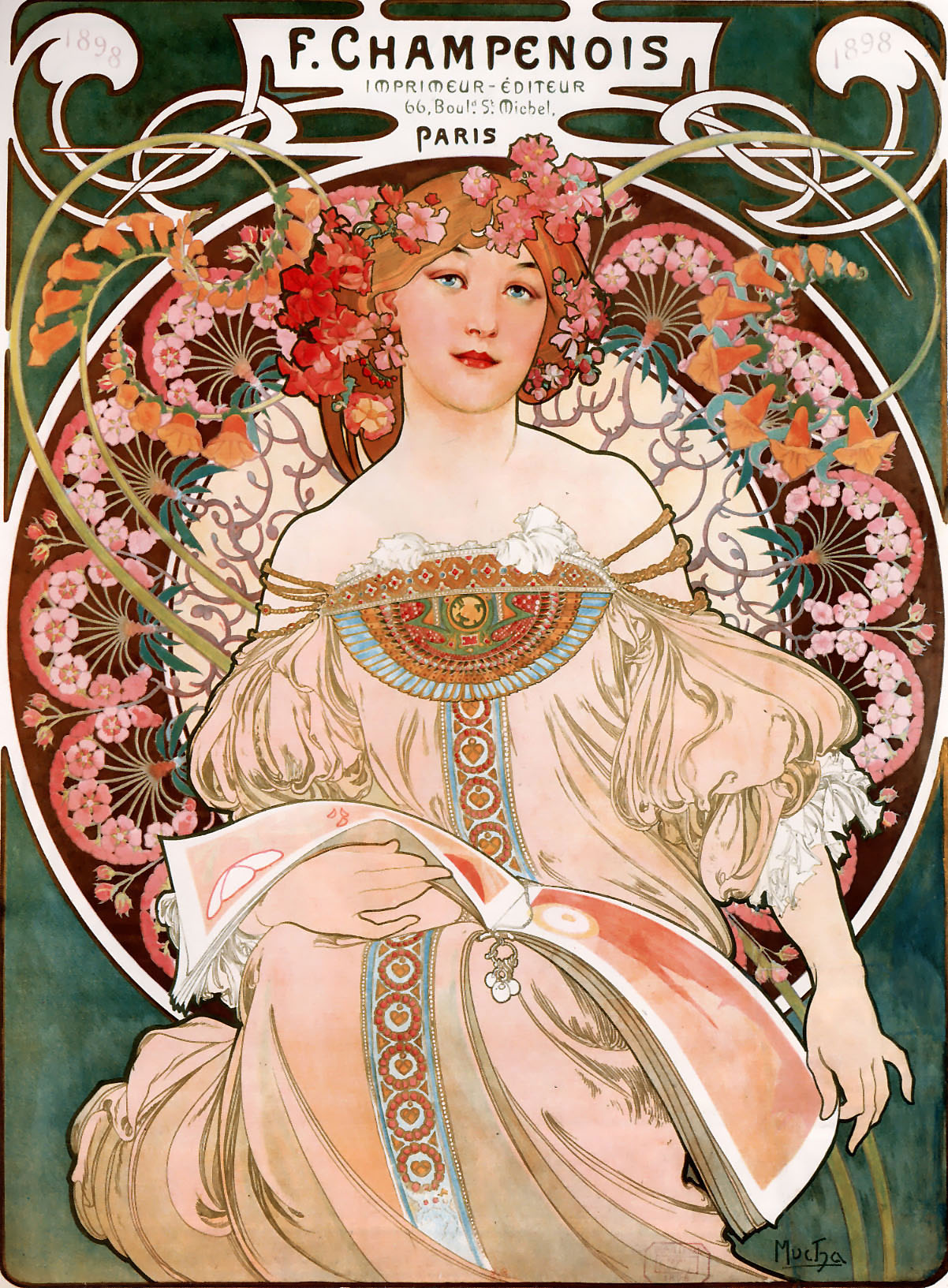 Alphonse Mucha - Alfons Mucha F Champenois , HD Wallpaper & Backgrounds