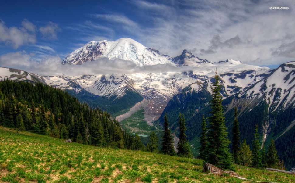 Download Mount Rainier Windows 10 Hd Wallpaper - Mt Rainier Windows 10 , HD Wallpaper & Backgrounds