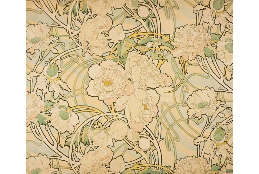 Art Nouveau - Art Nouveau Flower Patterns , HD Wallpaper & Backgrounds