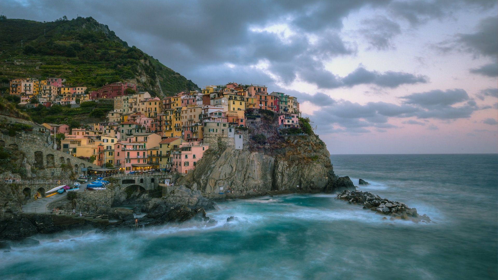 Set As Background - Manarola , HD Wallpaper & Backgrounds