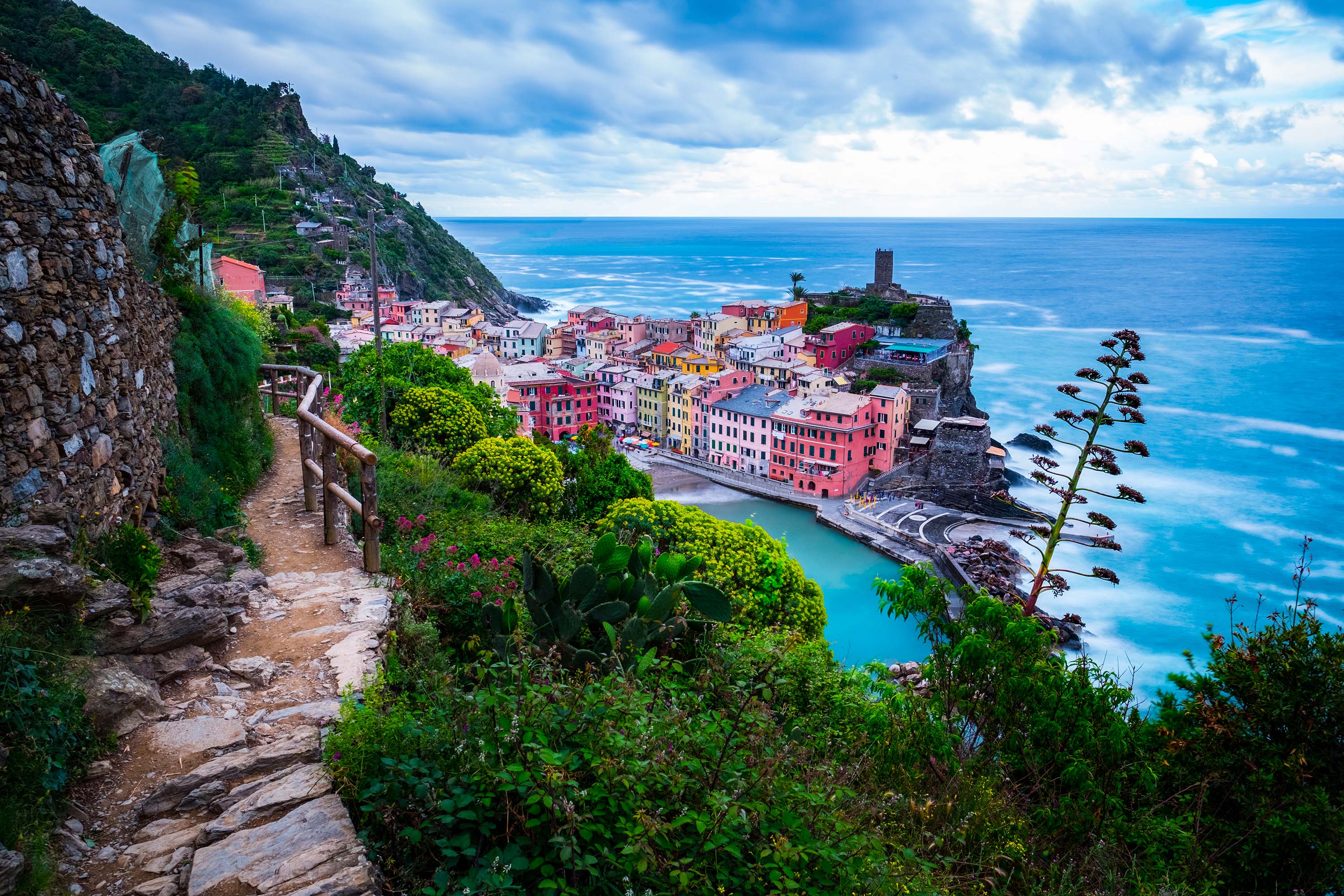 Horizon, Cinque Terre, Italy, Beach Wallpaper And Background - Vernazza , HD Wallpaper & Backgrounds