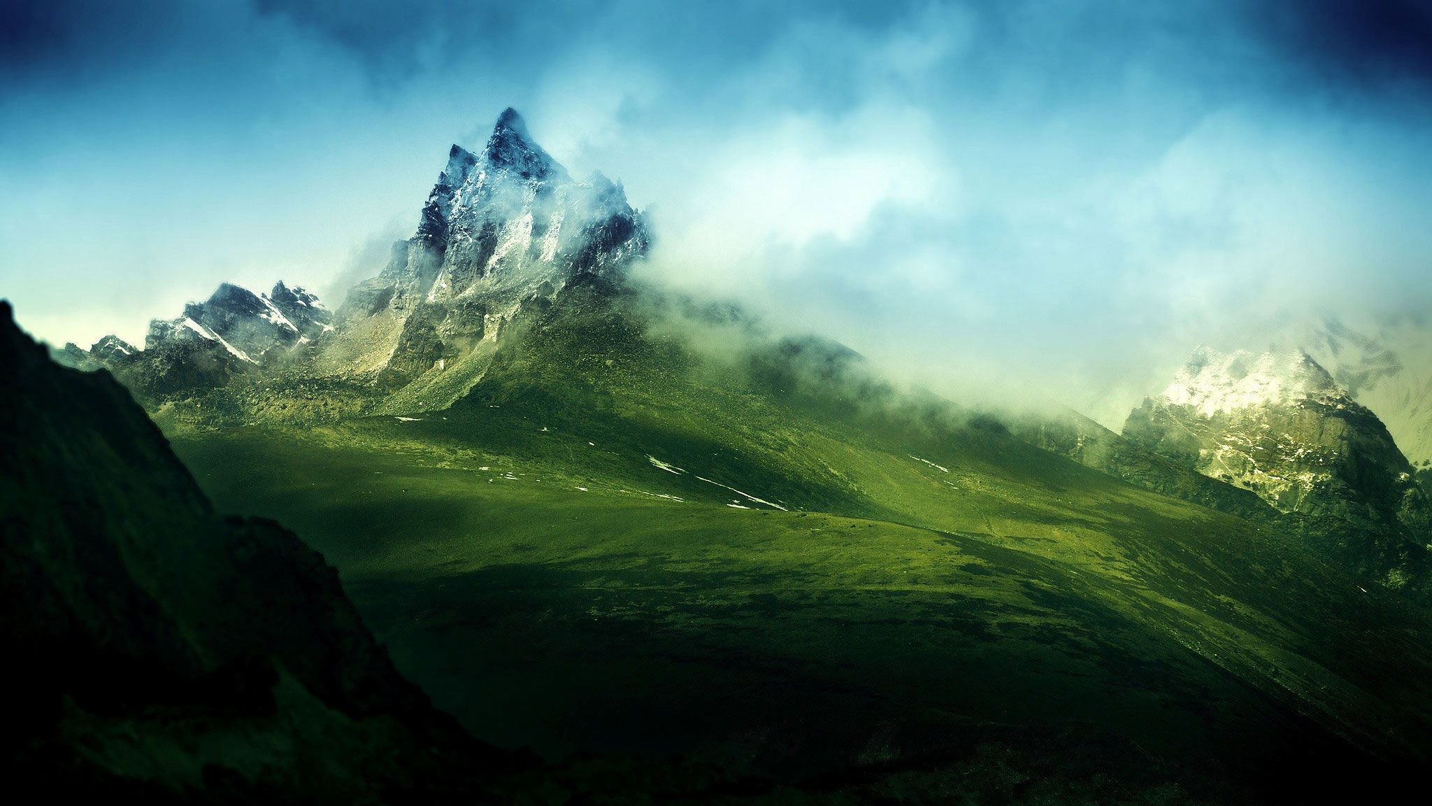 Misty Mountain Wallpaper , HD Wallpaper & Backgrounds