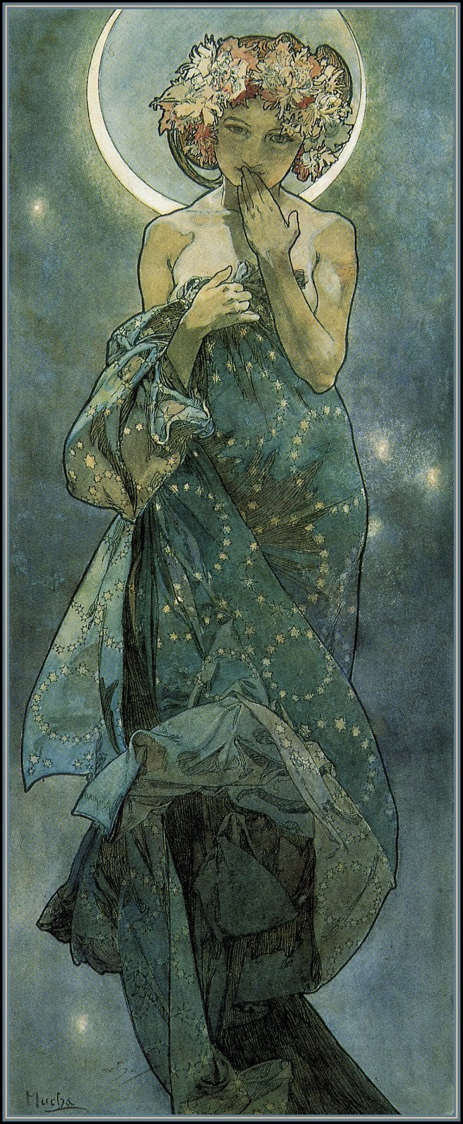 Alphonse Mucha The Moon , HD Wallpaper & Backgrounds