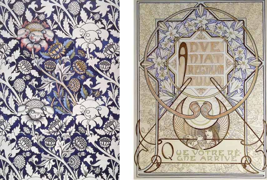 Art Nouveau - William Morris The True Secret Of Happiness , HD Wallpaper & Backgrounds