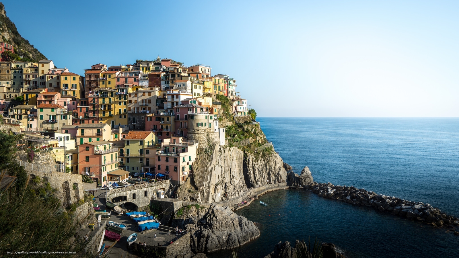 Download Wallpaper Manarola, Cinque Terre, Italy, Ligurian - Cinque Terre, Italy , HD Wallpaper & Backgrounds