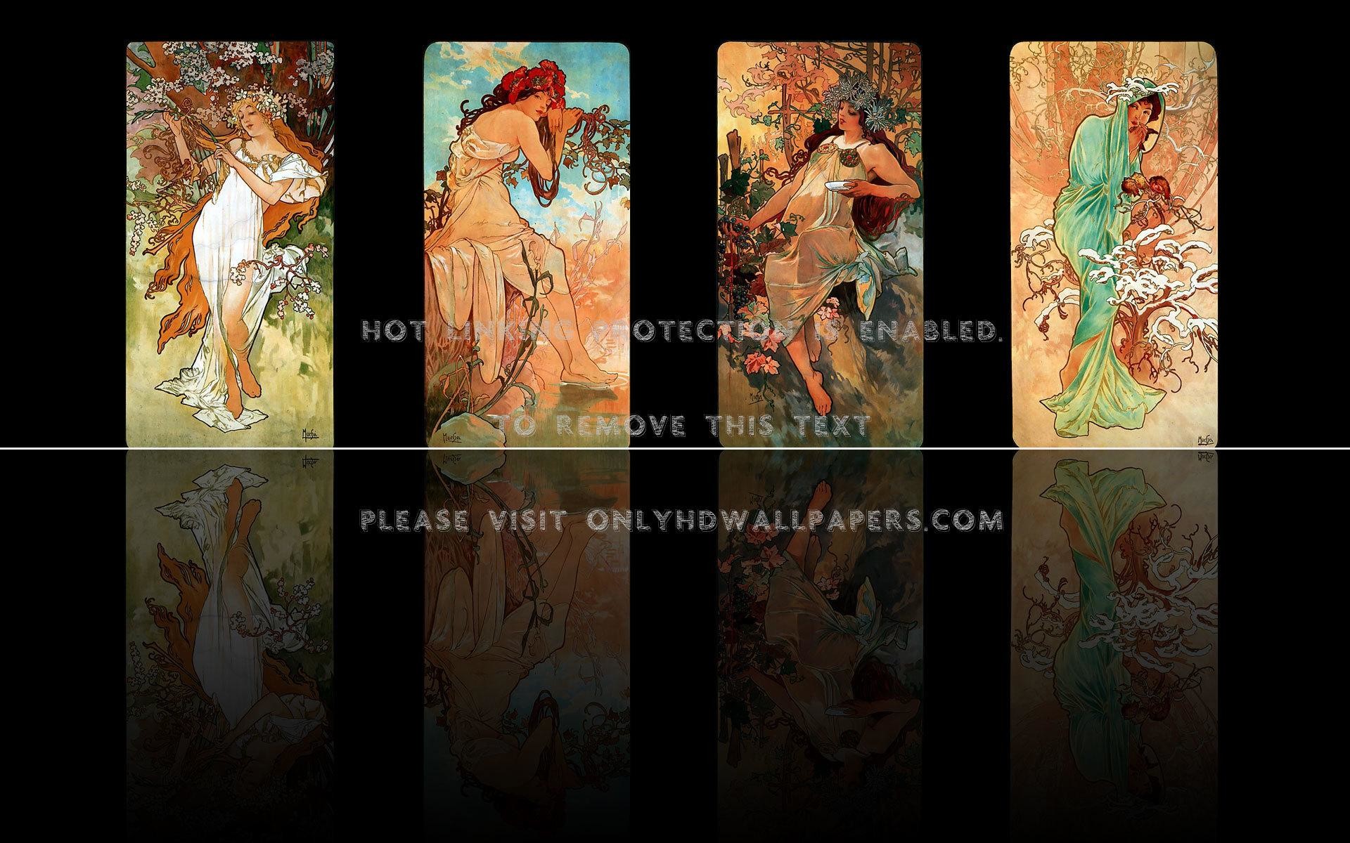 Alphonse Mucha , HD Wallpaper & Backgrounds
