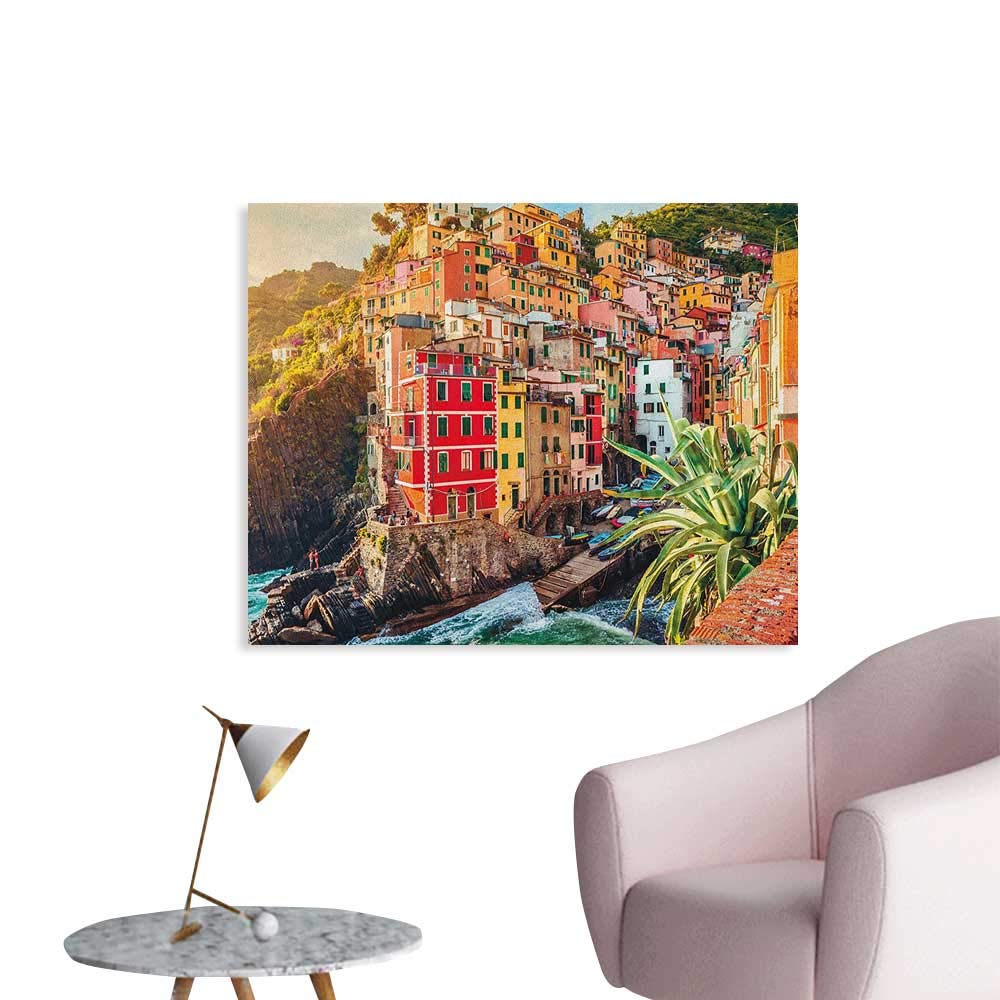Anzhutwelve Italy Wallpaper Riomaggiore At Sunset Cinque - Wall Decal , HD Wallpaper & Backgrounds