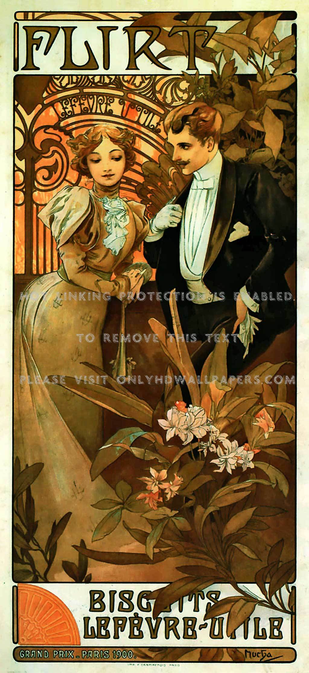 Alphonse Mucha Lefevre Utile , HD Wallpaper & Backgrounds