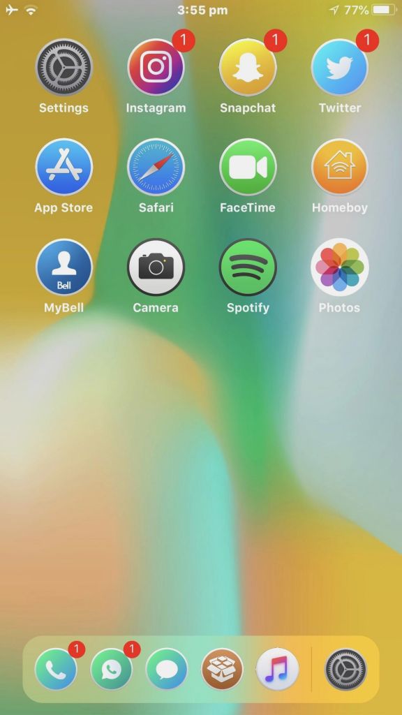 10 Wallpaper Ios - Apple Mobile Home Screen , HD Wallpaper & Backgrounds