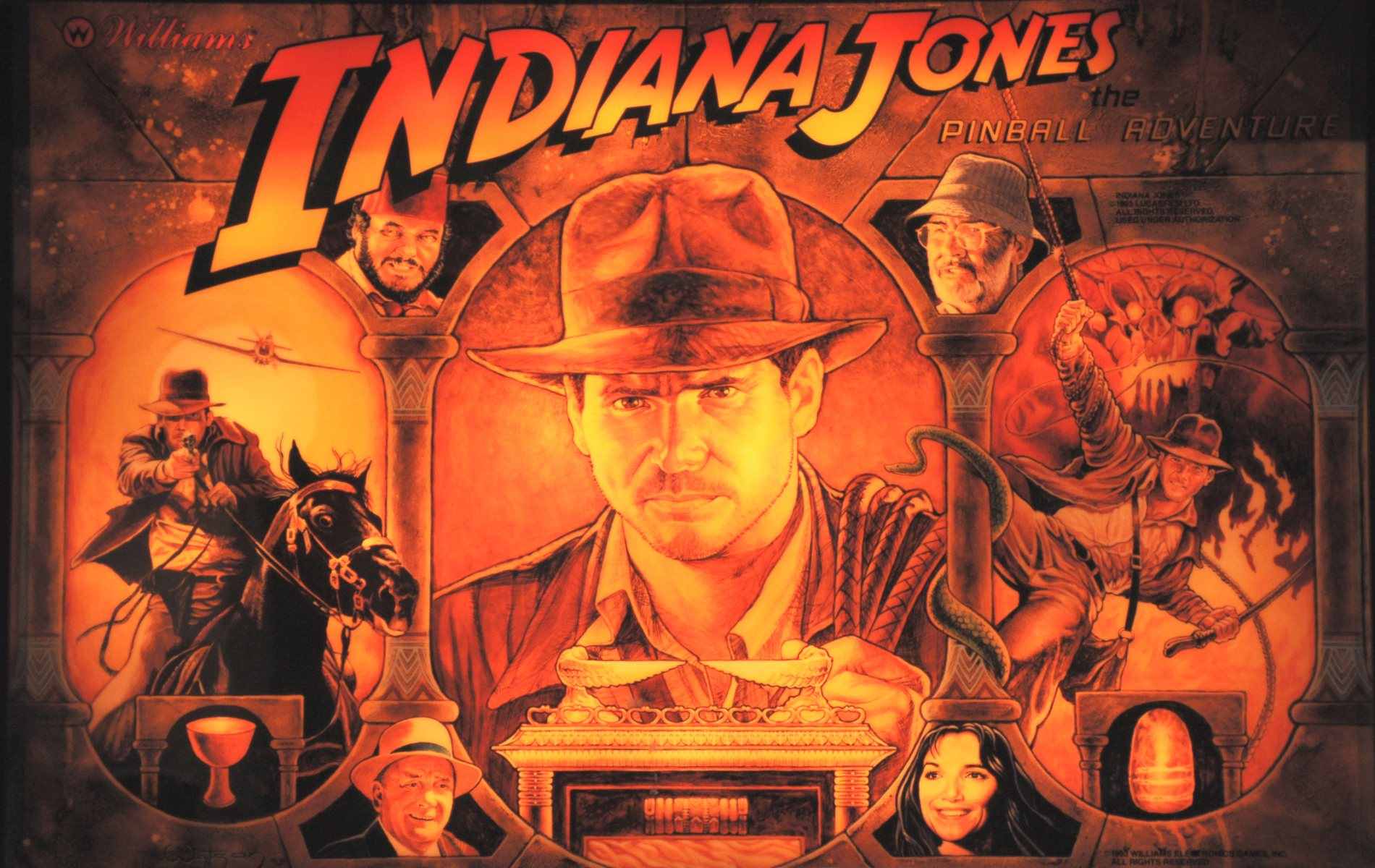 Download Free Desktop Wallpapers - Indiana Jones Pinball Backglass , HD Wallpaper & Backgrounds