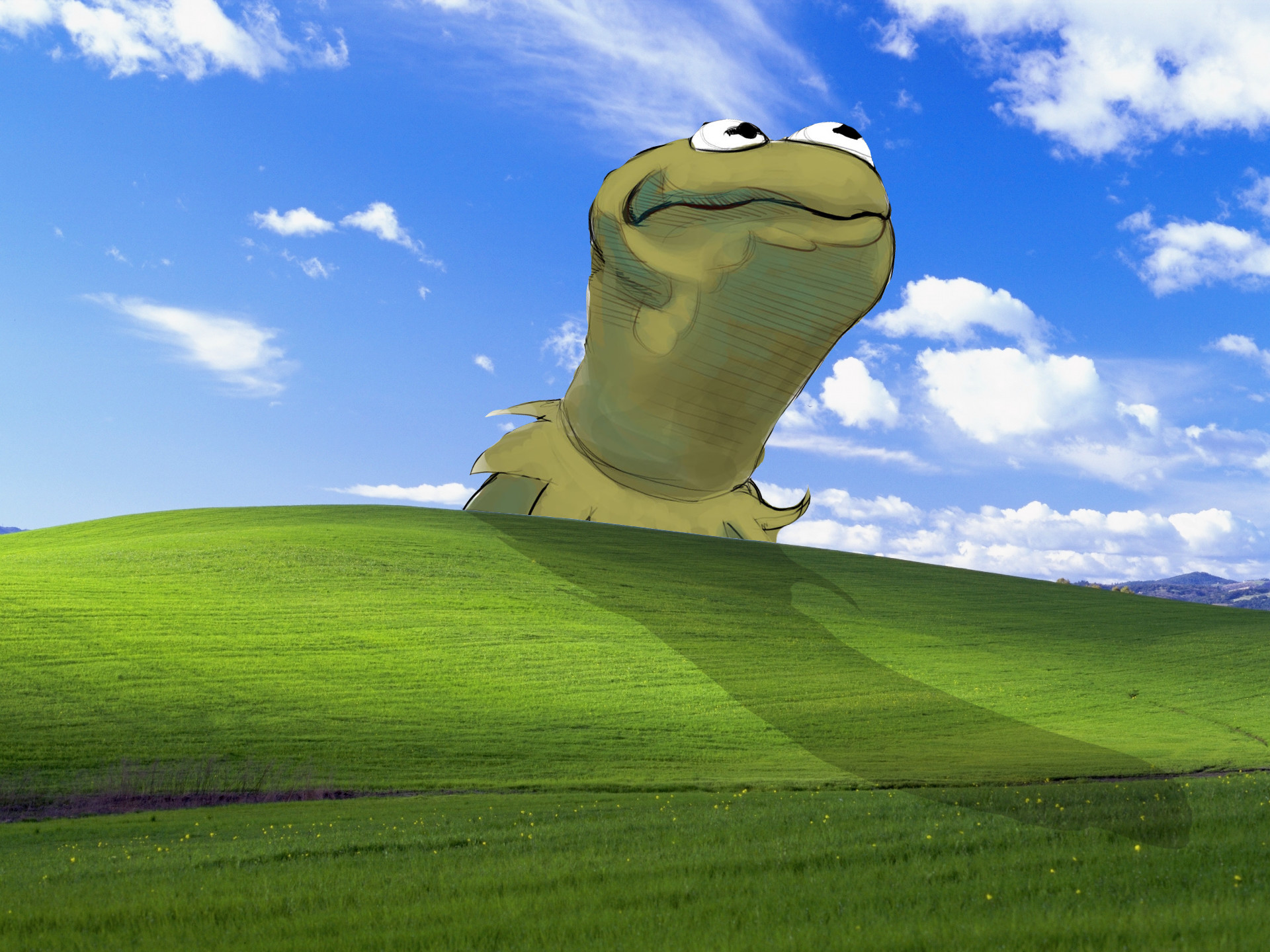 This Is My New Favorite Wallpaper Bliss Windows Xp - Windows Xp Wallpaper Kermit , HD Wallpaper & Backgrounds