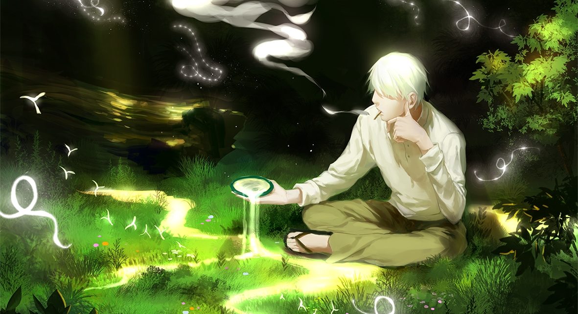 Ginko Mushishi Wallpaper Photos, Pictures And Images - Ginko Mushishi Smoking , HD Wallpaper & Backgrounds