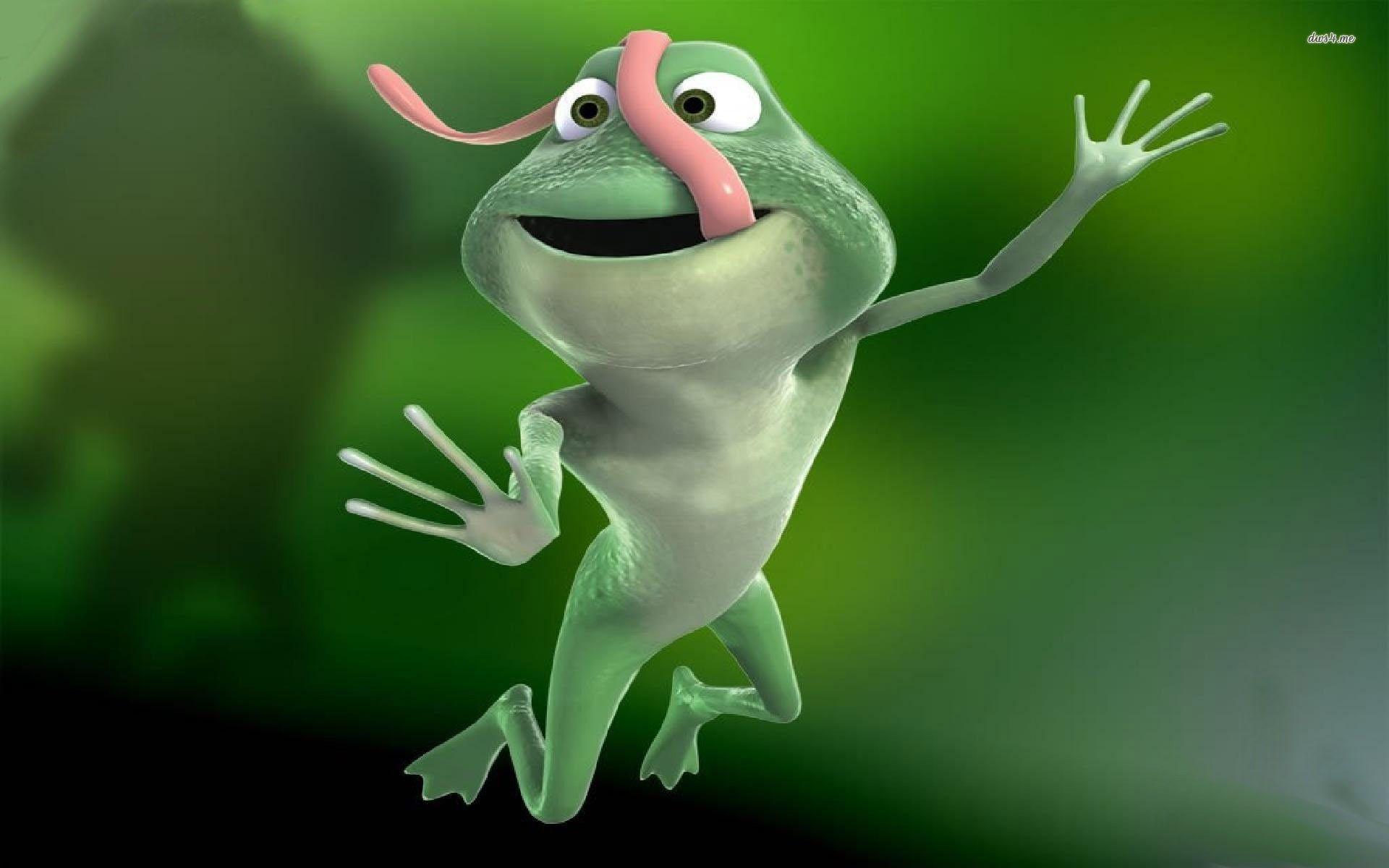 Frog Wallpaper - Moving Animated Pictures Funny , HD Wallpaper & Backgrounds