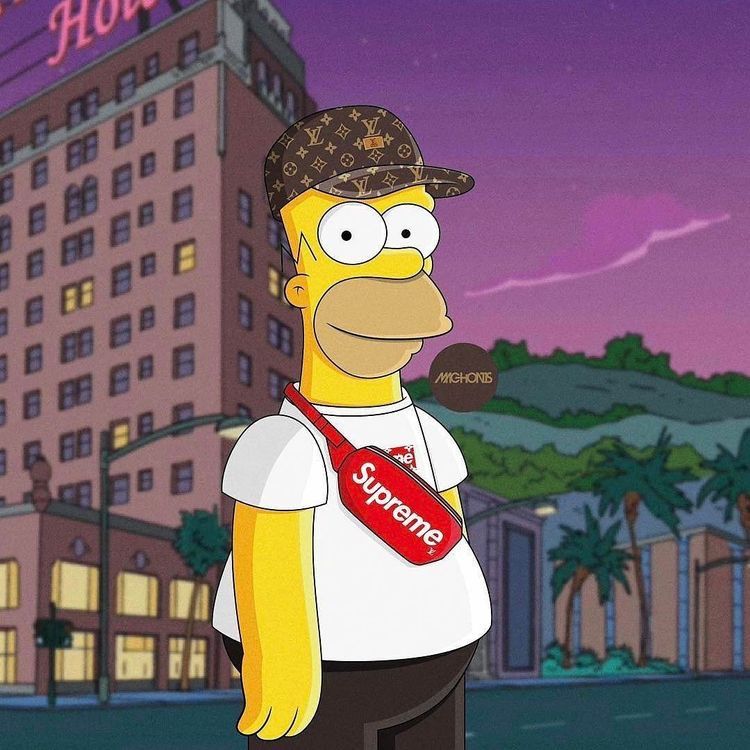 Simpson Supreme Wallpaper - Bart Simpson Supreme , HD Wallpaper & Backgrounds