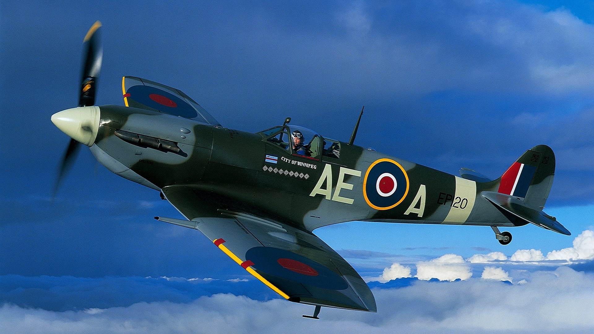 Hd English Fighter Supermarine Spitfire English Wallpaper - Spitfire City Of Winnipeg , HD Wallpaper & Backgrounds