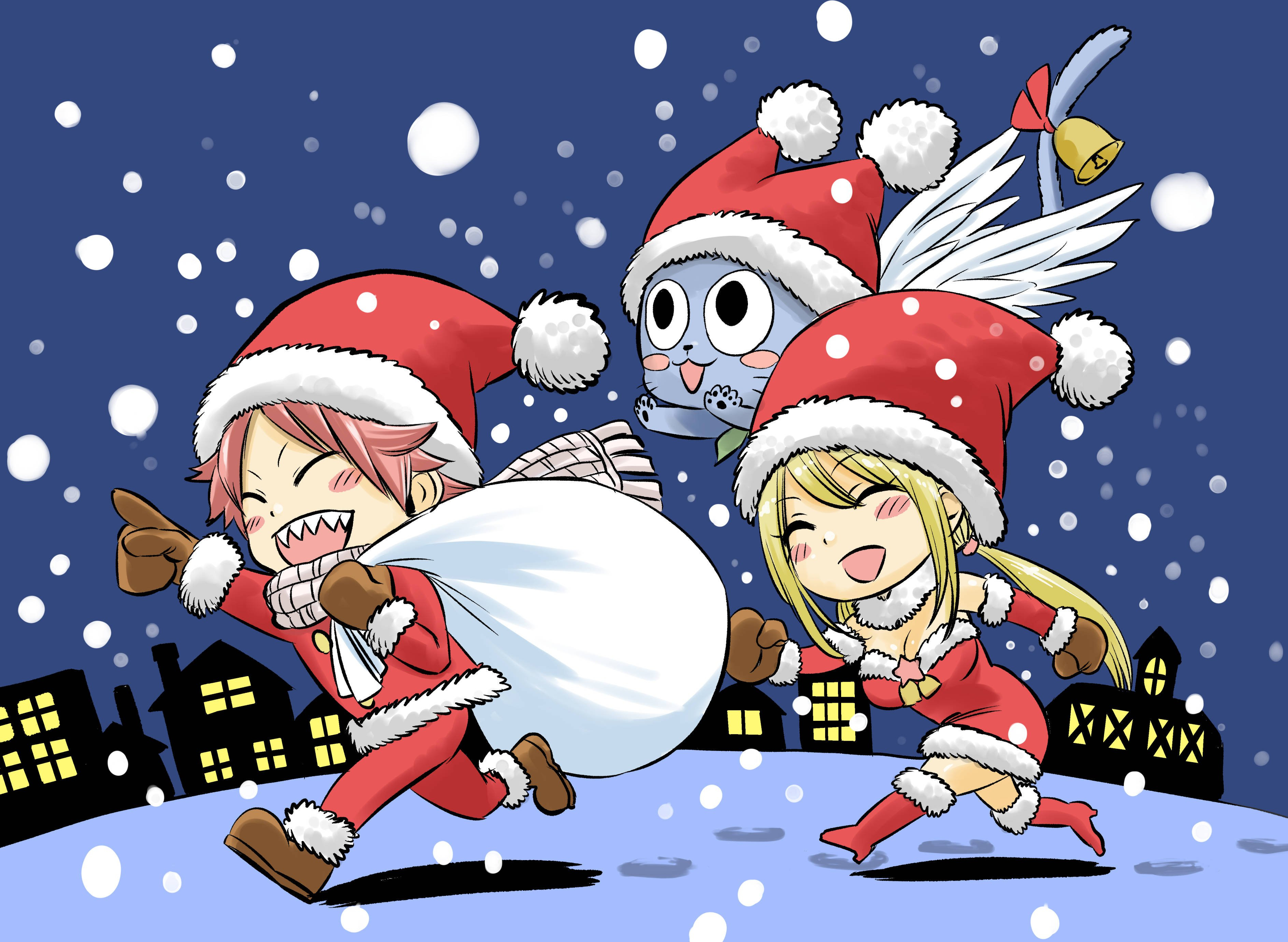 Temporary Nalu Christmas - Fairy Tail , HD Wallpaper & Backgrounds