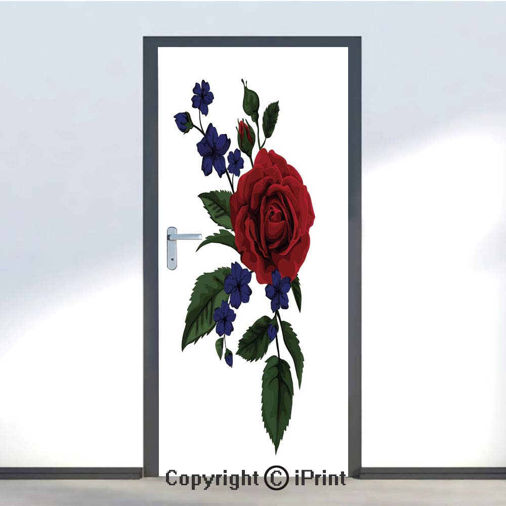 Rose Door Wall Mural Wallpaper Stickers,rosebud With - Floribunda , HD Wallpaper & Backgrounds