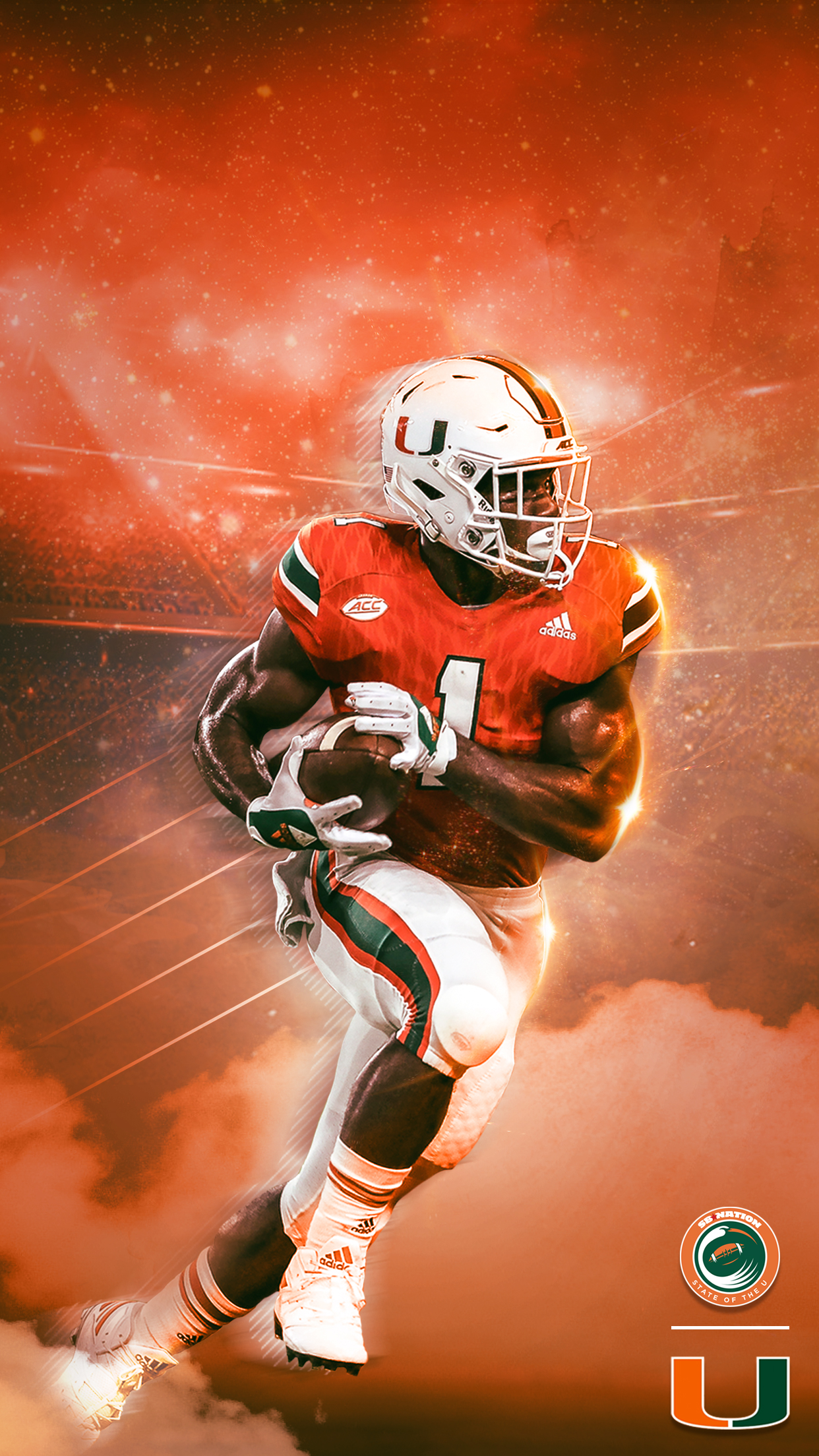 Rb1 Getty Images Photo, Mike Meredith/state Of The - Miami Hurricanes Football , HD Wallpaper & Backgrounds