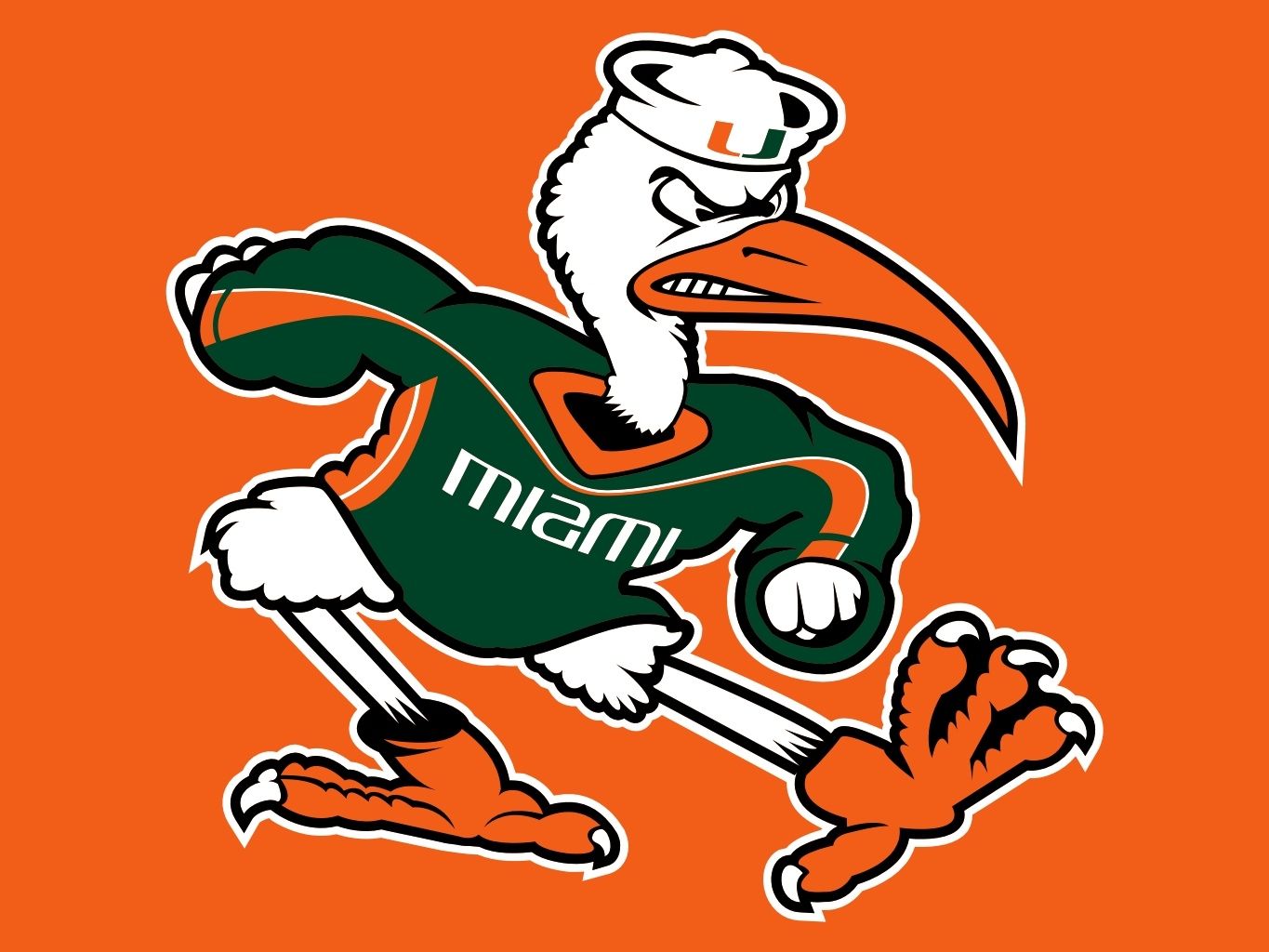 Miami Hurricanes Iphone Wallpaper, Collection Of Miami - Miami Hurricanes Logo , HD Wallpaper & Backgrounds