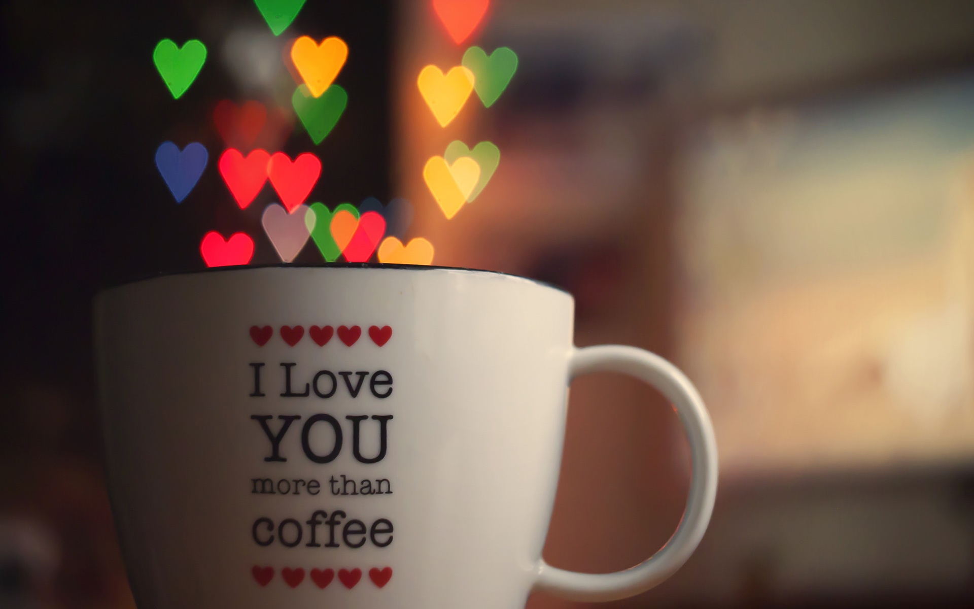 Love Hearts Filled The Cup Wallpaper - Inspirational Love Good Morning , HD Wallpaper & Backgrounds