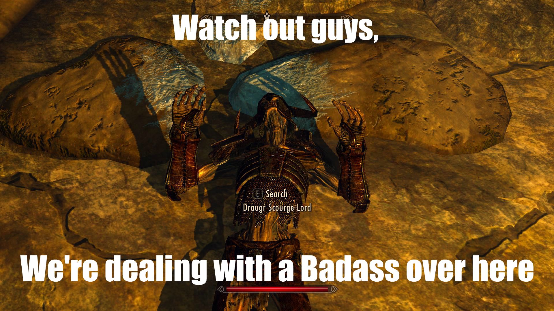 Watchout Guys, E Search Draugr Scourge Lord We're Dealing - Michael Jackson Funny Macros , HD Wallpaper & Backgrounds